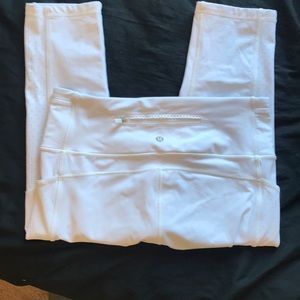 White lulu lemon leggings